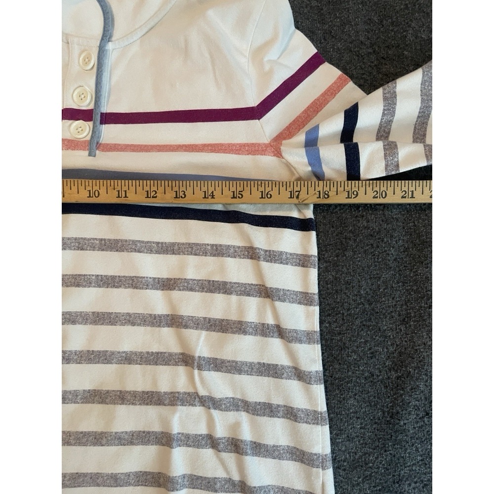 T by Talbots Pullover Sweatshirt Women's Striped Size Small Petite - Picture 5 of 9